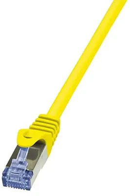 Produktbild von LogiLink CQ3017S Patchkabel Kat. 6A S/FTP 0,25 m gelb