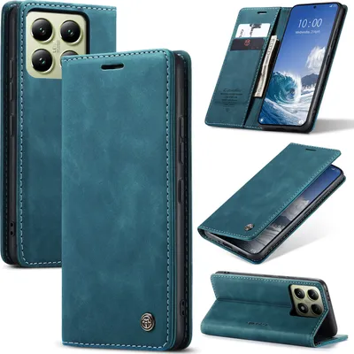 Obrázek produktu pro Pouzdro pro Xiaomi 14T, RetroPolyuretanKožené Pouzdro s Funkcí Stojánku modré