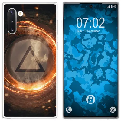 Produktbild von PhoneNatic Case kompatibel mit Samsung Galaxy Note 10 Silikon-Hülle Element Feuer M3