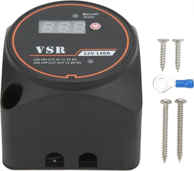Obrázek produktu pro Duální bateriový izolátor 12V 140A citlivé napěťové relé IP67 vodotěsné s displejem pro ATV UTV RV