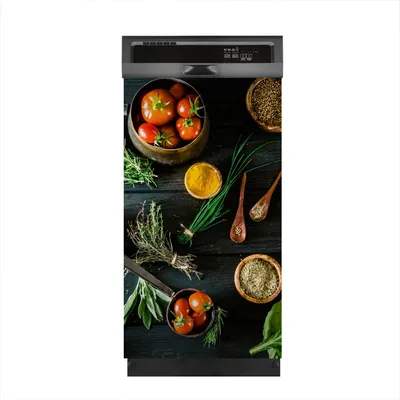 Produktbild von Aufkleber sticker 45x80 cm Dekorative folie Spülmaschine - Gewürze Gemüse