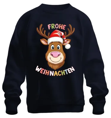 Obrázok produktu pre HAPPY CHRISTMAS sob Vianočná čiapka vtipný detský darček uni mikina sveter, námorná, M