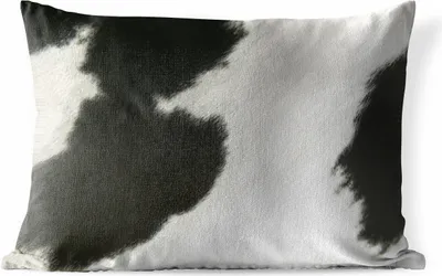 Produktbild von MuchoWow® Outdoor Kissen - Tiere - Kuh - Fell - 50x30 cm - Wetterfest - Lounge Kissen - Sofa kissen - Wohnzimmer Dekoration