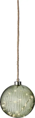 Produktbild von Lumineo LED Kugel grün/ warmes weiss 14cm