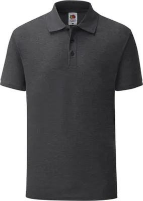 Produktbild von Fruit Of The Loom Herren Poloshirt 65/35 Maßschnitt RW6522 (L) (Dunkelgrau meliert)