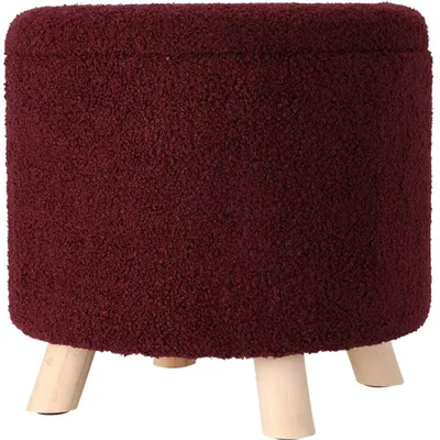 Obrázok produktu pre Úložný okrúhly čalúnený puf TEDDY, 40 x 37 cm