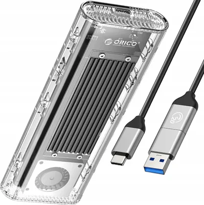 Zdjęcie produktu dla KIESZEŃ NA DYSK M.2 NVME USB-C 3.2 OBUDOWA DYSKU ORICO 20Gb/s 4TB + KABEL