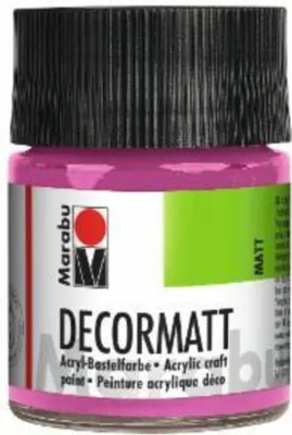Produktbild von Decormatt Acryl - Pink 033 50 ml. Packung mit 6 Stück