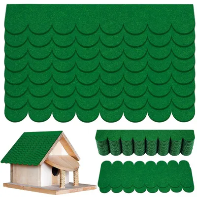 Productafbeelding van 32 Stuks Zelfklevende Dakvilt voor Vogelhuisjes en Miniatuurgebouwen