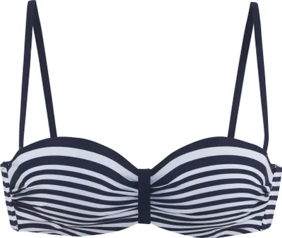 Produktbild von LASCANA Bügel-Bandeau-Bikini-Top Myst marine-weiß Größe 38 Cup E