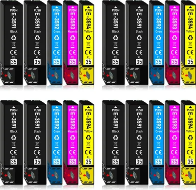 Produktbild von 20er PlusPack Druckerpatronen 35 35XL kompatibel mit Epson WF-4740