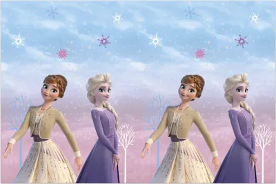 Produktbild von Procos Disney Eiskönigin Wind Kunststoff Tischdecke 120x180 cm