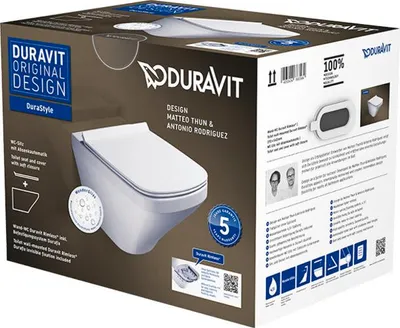 Immagine prodotto di Duravit DuraStyle WC suspendu Rimless Set 455109, y compris siège WC, 45510900A11, 45510900A11