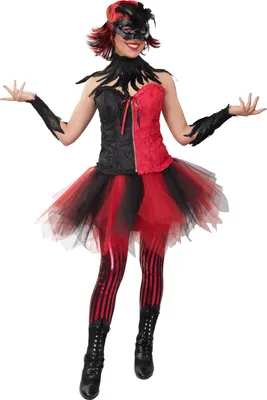 Produktbild von Tüllrock Tutu Teufel rot schwarz L/XL
