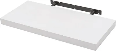 Produktbild von WOLTU Wandregal Wandboard Bücherregal Regal für Deko Wandablagen Holz Board MDF Hängeregal Weiß 50x23x3,8 cm