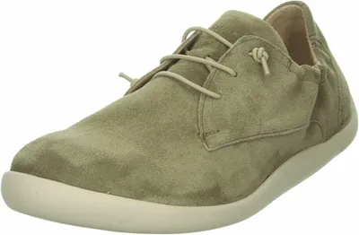 Produktbild von Klassischer Sneaker aus Oliv-Nubukleder mit bequemer Passform und robuster Gummisohle
