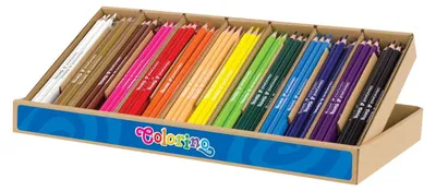 Produktbild von Colorino Dreikant-Buntstifte BIG BOX, 14 Farben