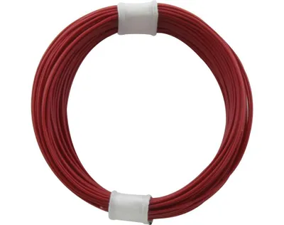 Image de Câble toronné en cuivre 0,04 mm² / 10 m rouge