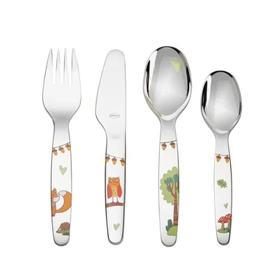 Produktbild von Rösle Waldfreunde Kinderbesteck-Set 4tlg