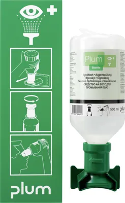 Produktbild von Augenspülstation mit 1 Flasche steriler Natriumchloridlösung, 500 ml