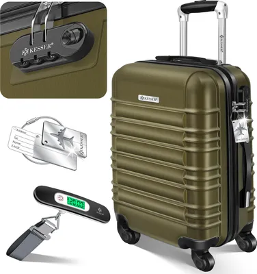 Produktbild von KESSER® Reisekoffer Hartschalen Koffer mit Zahlenschloss, Waage + Gepäckanhänger