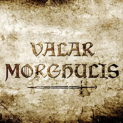 Obrázok produktu pre Citáty umelecký obrázok - Valar Morghulis, GOT (100 x 100 cm)