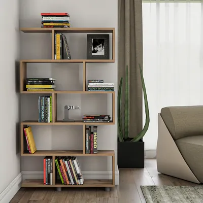 Produktbild von Skye Decor, Elif- Elif VCT, Kiefer, Bücherregale, 156x90x20 cm, 100% Melaminbeschichtete Partikelplatte