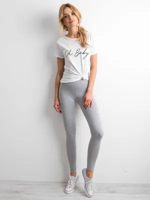 Zdjęcie produktu dla Basic Feel Good Legginsy damskie Benjelloun szary XL