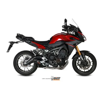 Produktbild von Mivv SPORT Schalldämpfer OVAL Komplettanlage 3x1 Carbon Cap für YAMAHA Tracer 900 / Tracer 900 GT BJ