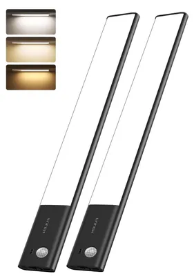 LED Unterschrankleuchte 38 cm, Bewegungsmelder, 2er-Set