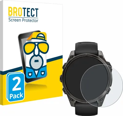 Produktbild von 2x BROTECT Schutzfolie für Garmin Fenix 8 / 8 Pro AMOLED (47 mm) Displayschutz Displayschutzfolie Folie Matt Entspiegelungsfolie