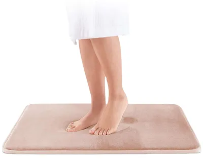 Imagen del producto de Alfombrilla de espuma viscoelástica, lavable, 50x80 cm, color beige