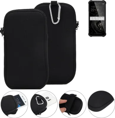 Produktbild von K-S-Trade Neopren-Hülle Handyhülle kompatibel mit Oukitel WP15 Schutzhülle Neoprenhülle Sleeve Schutz-Hülle Gürtel Tasche Case Holster