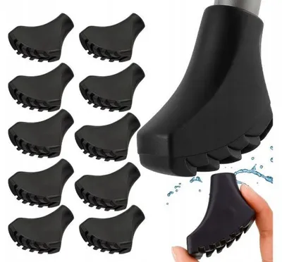 Produktbild von Efox Bucik Stockspitzen Nordic Walking Gummi 10 Stück