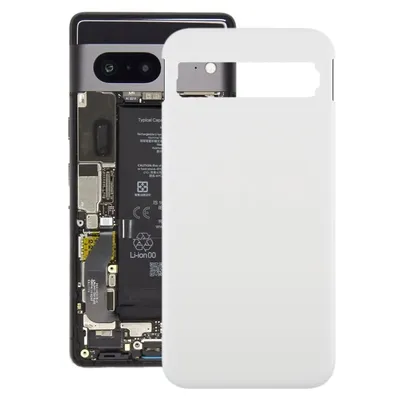 Image de Couvercle de batterie de rechange pour Google Pixel 8a, couleur argent