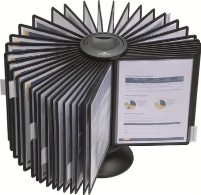 Produktbild von DURABLE Sichttafelsystem SHERPA® CAROUSEL TABLE 40,563301 schwarz