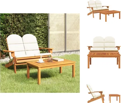 Obrázok produktu pre vidaXL 2-dielna záhradná obývacia súprava Adirondack z masívneho dreva akácie - Záhradné nábytkové zostavy