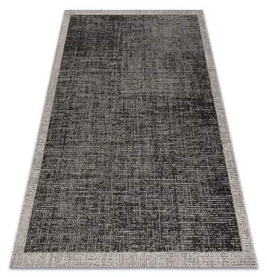 Produktbild von TEPPICH SIZAL FLOORLUX 20401 Rahmen schwarz / silber  Grau 200x290 cm