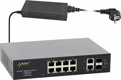 Produktbild von SFG108 12 Port Industrial PoE Switch