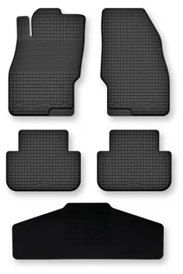 Zdjęcie produktu dla Dywaniki gumowe z tunelem do Range Rover Sport I 2005-2012 (SUV) – 5 szt., czarne, dobierane – Wielganizator Semi-Universal