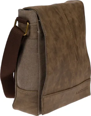 Produktbild von Canvas Herren Damen Umhängetasche Schultertasche Braun