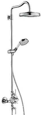 Imagen del producto de Ducha AXOR MONTREUX DN 15, modelo termostático, con cabezal de ducha de un chorro, acabado cromado