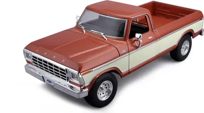 Immagine prodotto di Maisto - 1979 Ford F150 Pick-up, marrone metallizzato, color crema, 1:18