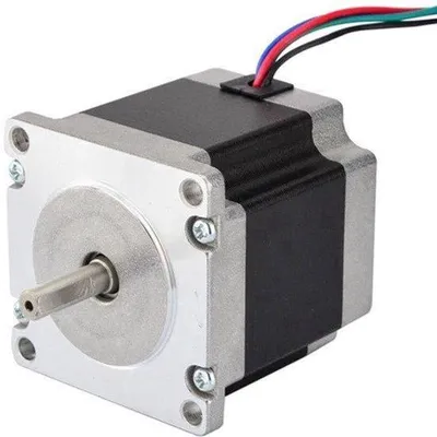 Productafbeelding van Stappenmotor Nema 23 - 1,24 Nm Houdkoppel - 57x57x56 mm Afmeting - Bipolair - Metaal - Voor 3D-Printers En CNC-Freesmachines