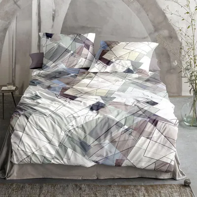 Produktbild von Irisette Mako-Satin Bettwäsche Wave 8889 natur 155x220 cm + 80x80 cm