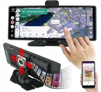 Image de Écran voiture 10,26" compatible Carplay et Android auto bluetooth CAS-505.acp