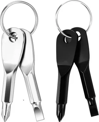 Immagine prodotto di Portachiavi con cacciaviti, set da 4 pezzi, nero e argento