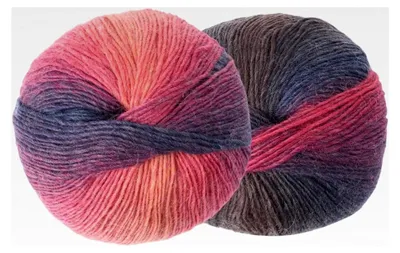 Produktbild von 2 Strang Weiches Regenbogengarn 196 Yards Warme Wolle Farbverlauf Mehrfarbiges Garn Einlagig Gefärbt Häkelgarn