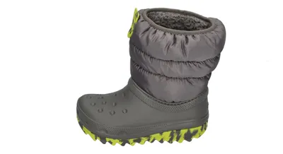 Zdjęcie produktu dla Klapki Crocs Classic Neo Puff Boot dla dzieci, kolor: szary (Slate Grau), materiał: Croslite, rozmiar: 29/30, standardowy