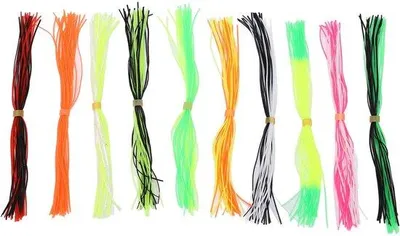 Image de Jupes de pêche écologiques avec imitation de saumon - Accessoires d'attraction pour poissons, idéaux pour les pêcheurs amateurs